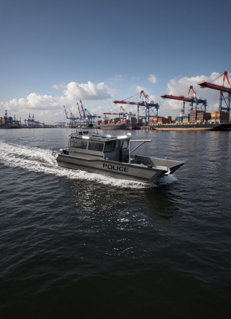 Professional Aluminum Police Patrol Boats – Defender 9