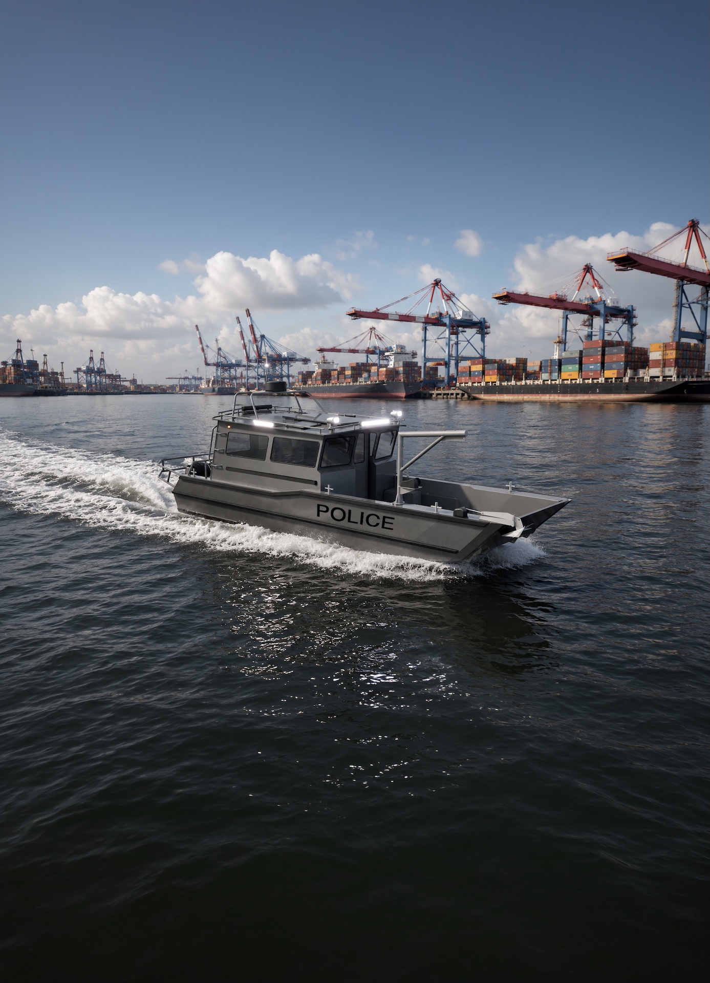 Professional Aluminum Police Patrol Boats – Defender 9