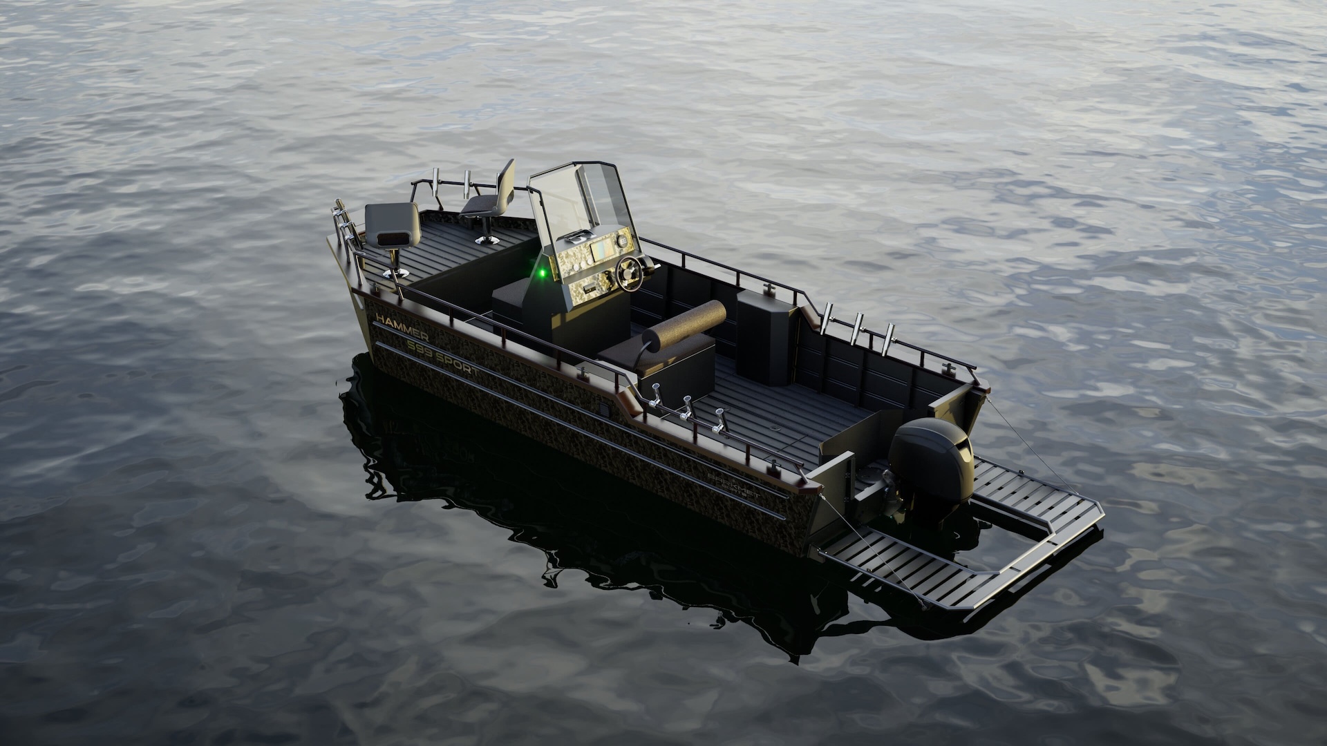 Boat shape designed for maximum comfort