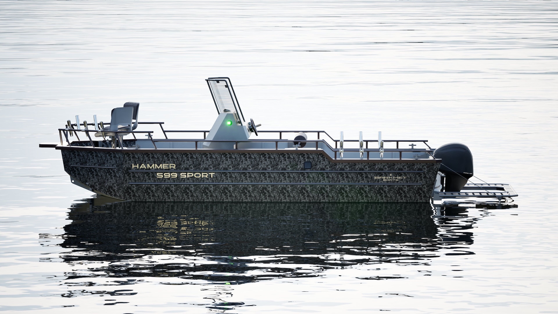 Aluminium Fishing Boat Open Deck – HAMMER 599 SPORT slide