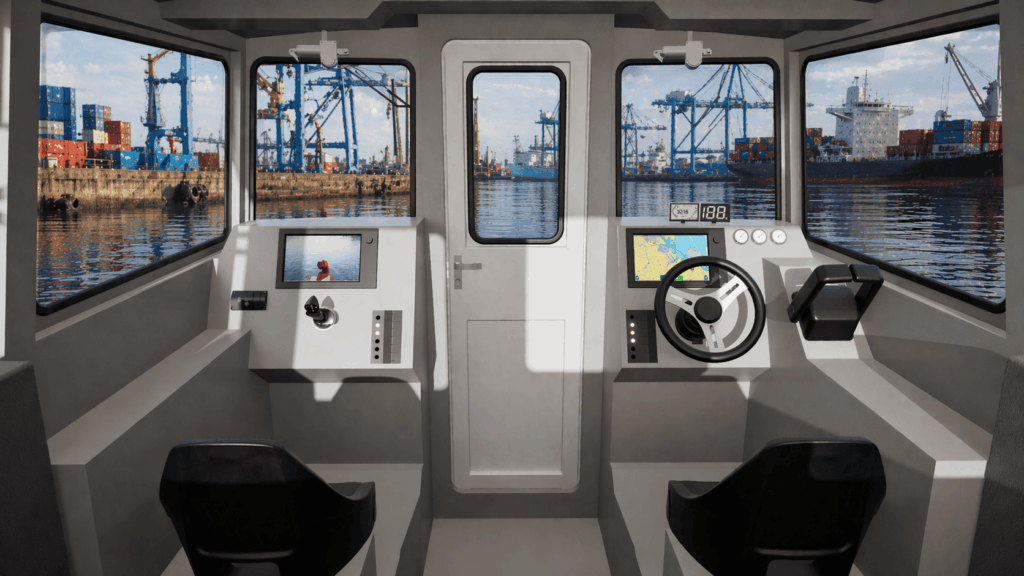 Professional firefighting cabin boat DEFENDER