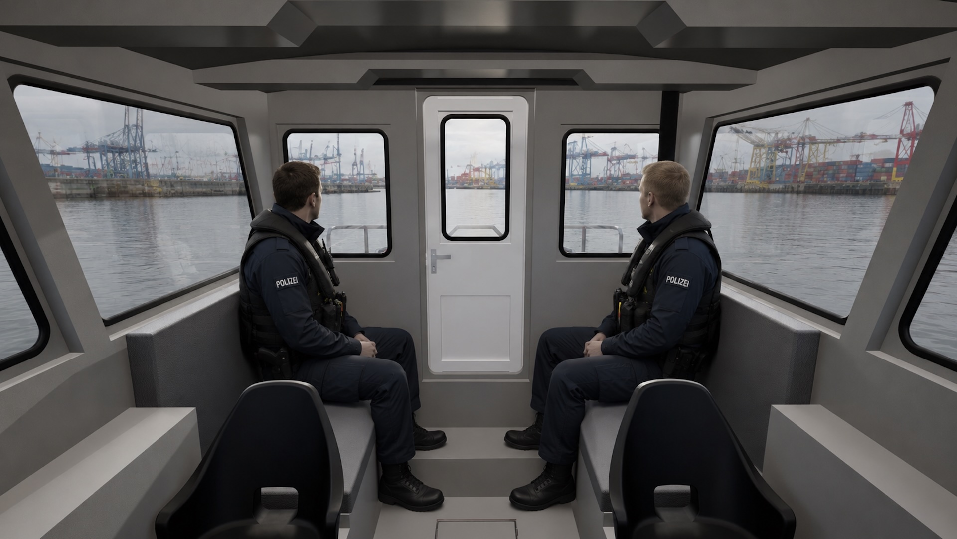 Professional Aluminum Police Patrol Boats – Defender 9 slide