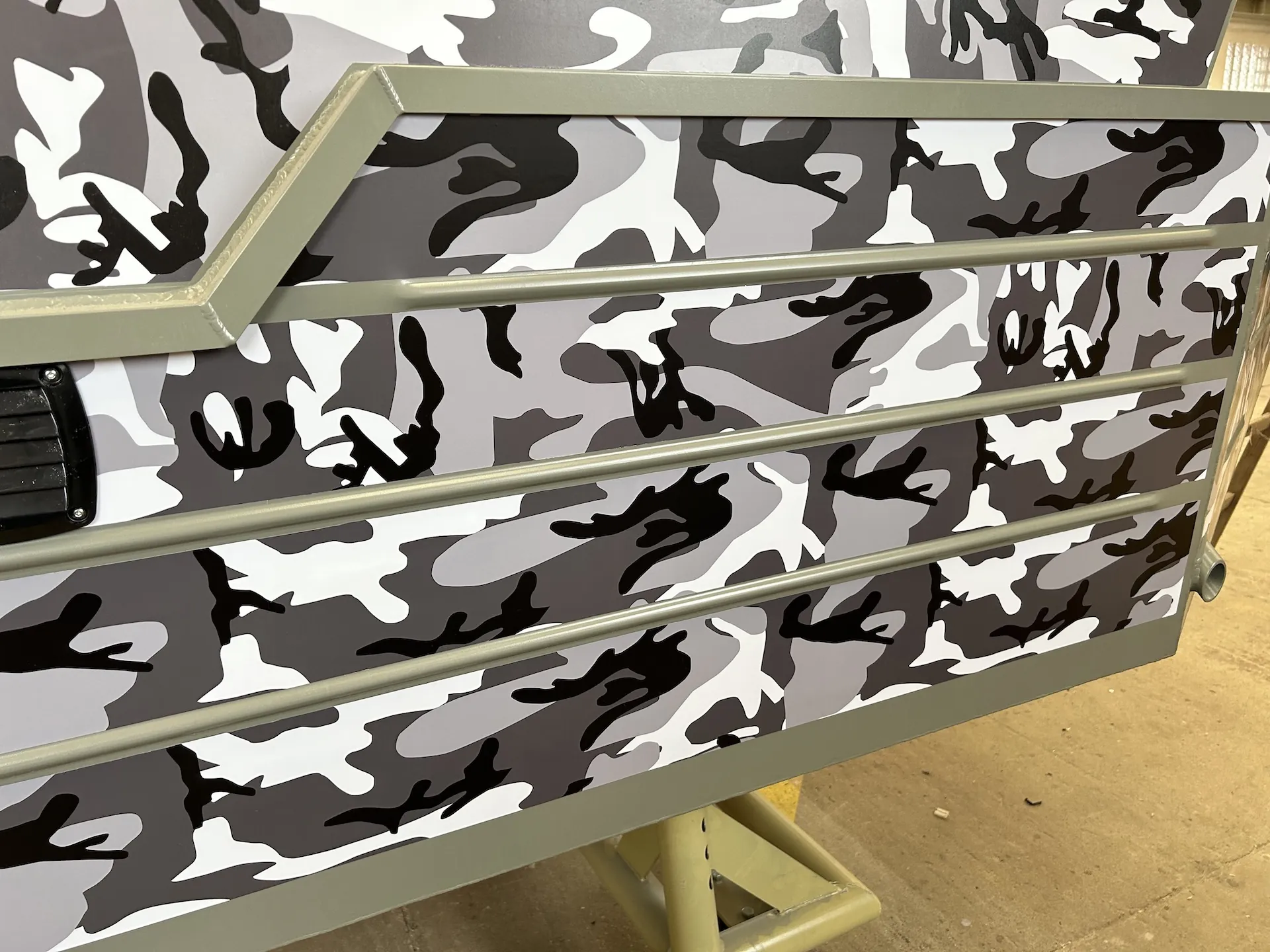 Grey-black camouflage foil