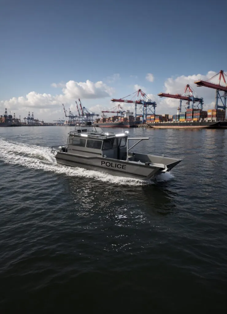 Professional Aluminum Police Patrol Boats – Defender 9