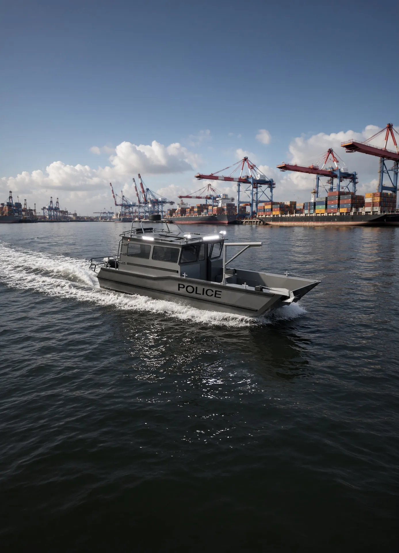Professionelle Polizeipatrouillenboote aus Aluminium – Defender 9 