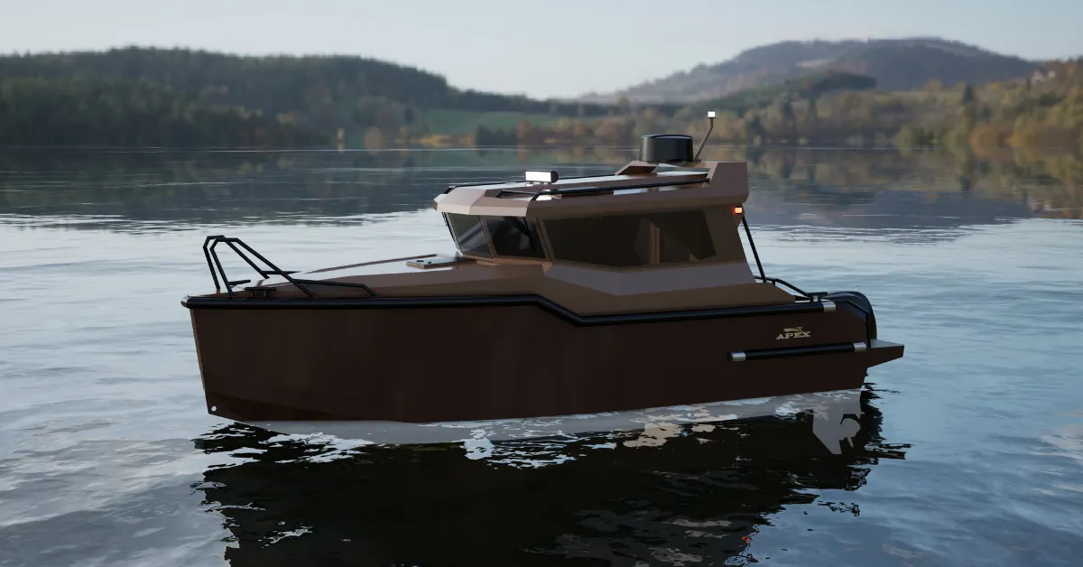 APEX 620 Aluminum Cabin Boat slide