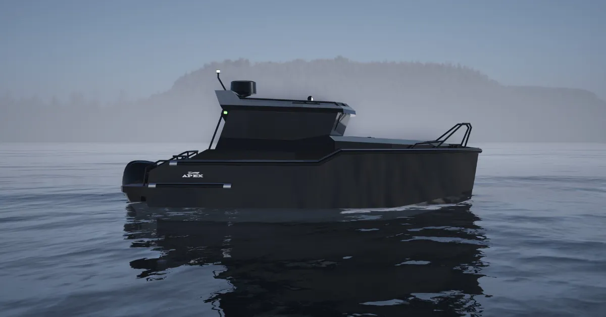 APEX 620 Aluminum Cabin Boat slide