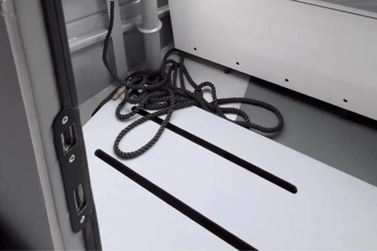 Complete anti-slip coating of exterior and interior decks