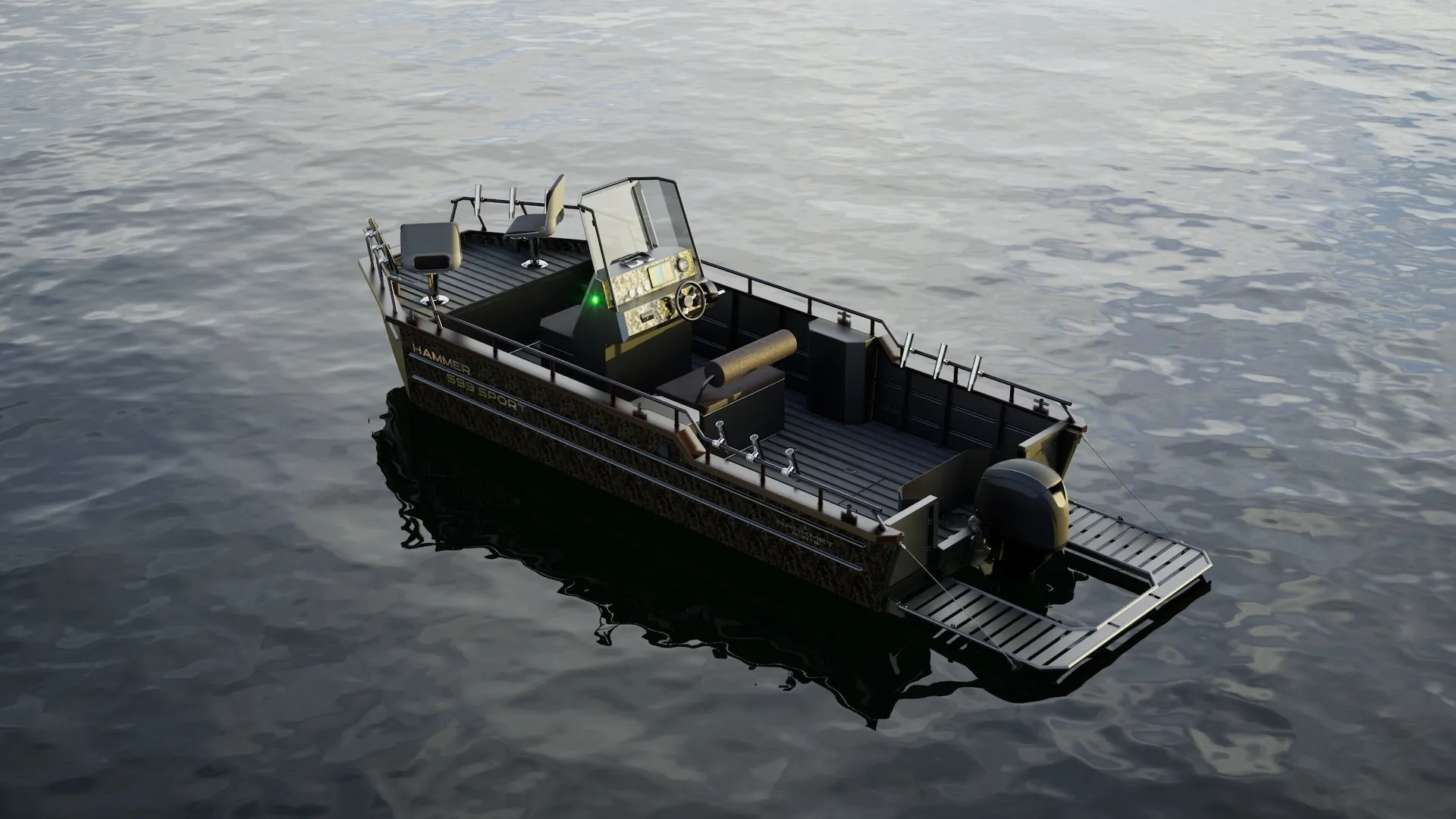 Boat shape designed for maximum comfort