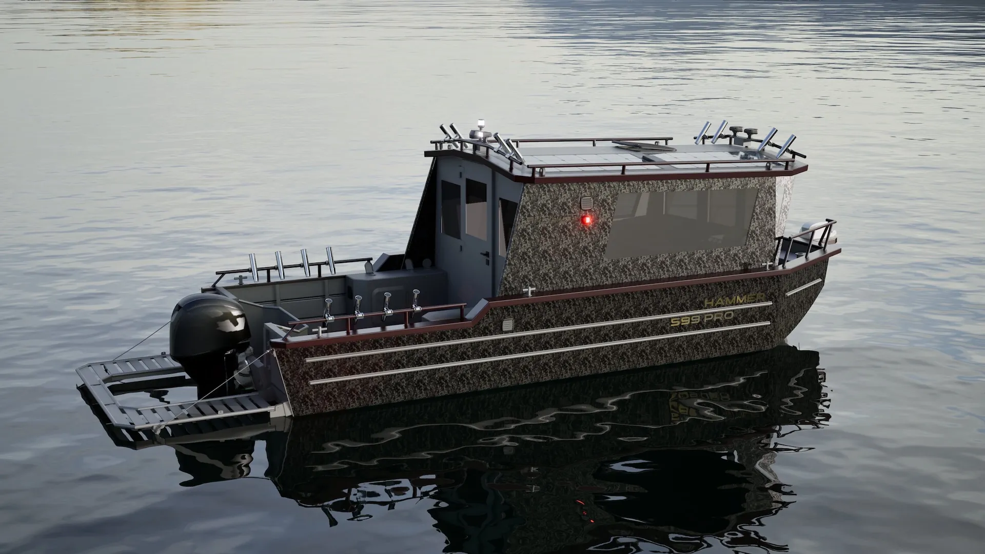 Sturdy, aluminum cabin