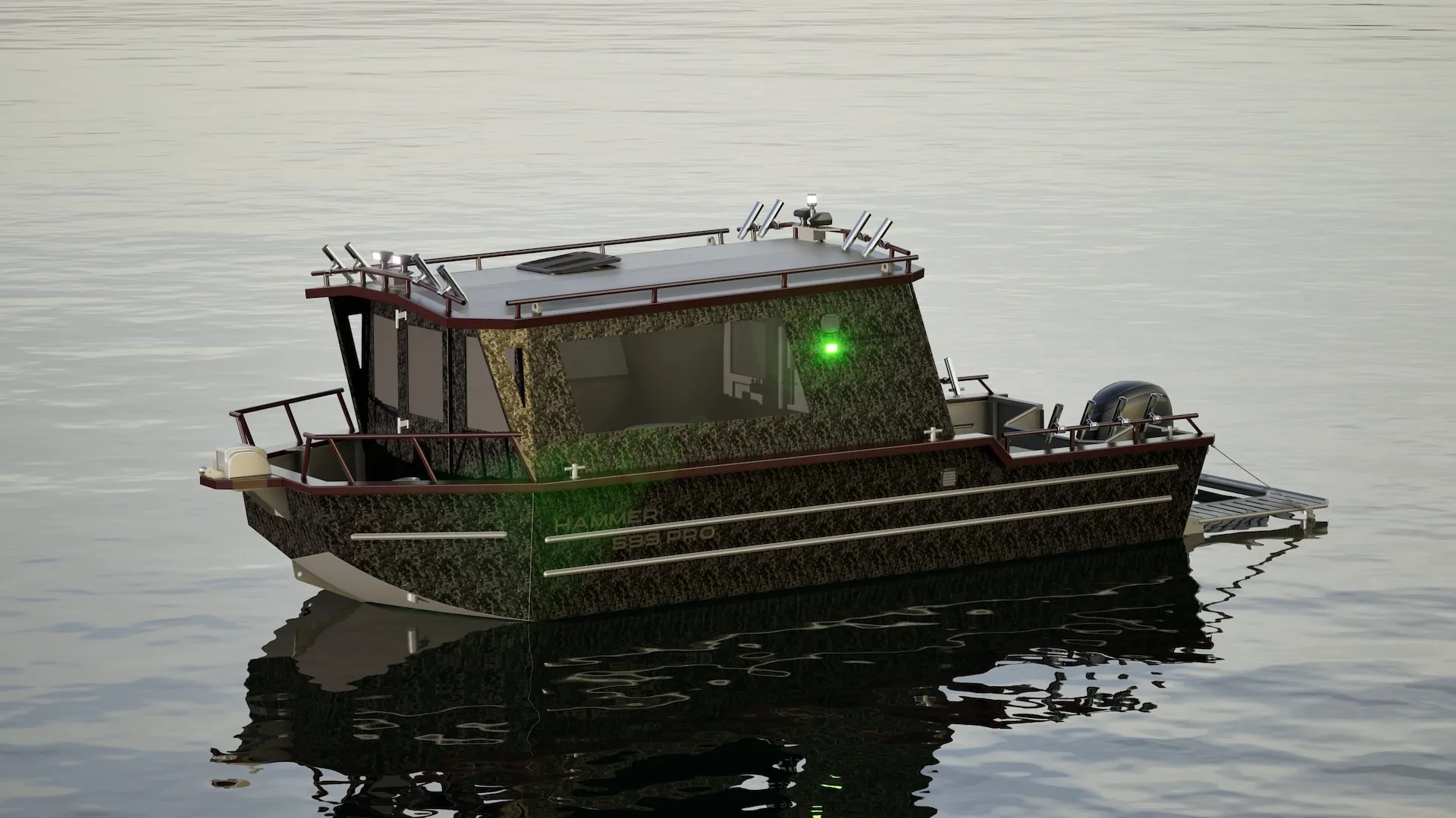 Boat shape designed for maximum comfort