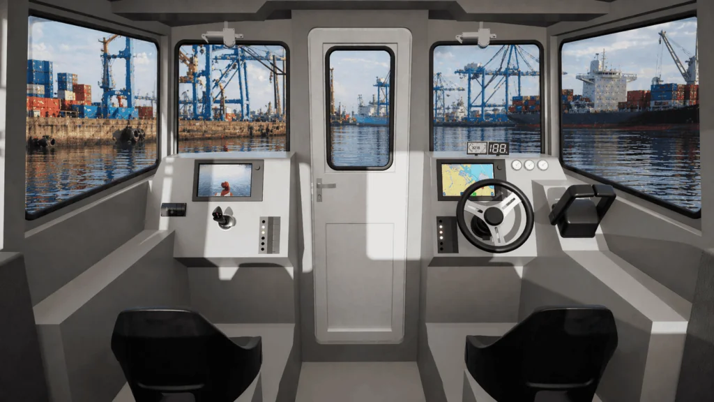 Professional firefighting cabin boat DEFENDER