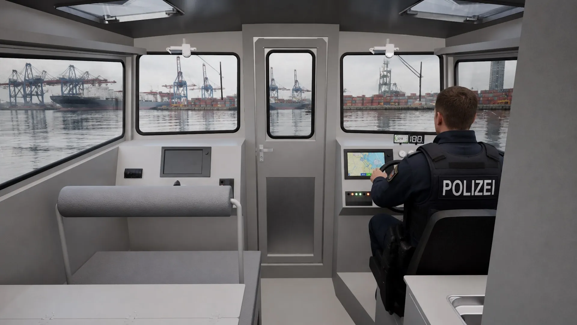 Professionelle Polizeipatrouillenboote aus Aluminium – Defender 9 slide