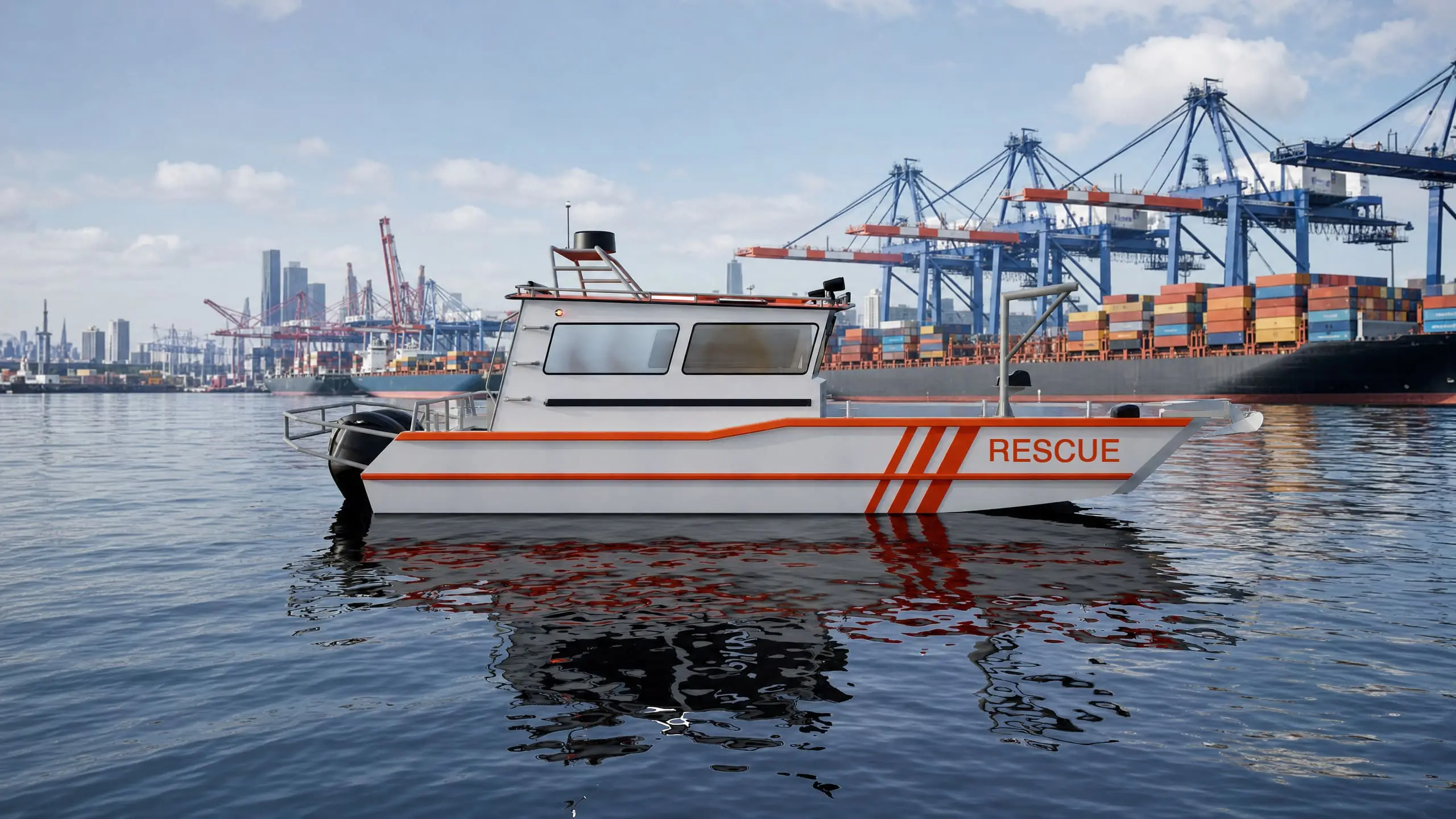 Professional Aluminum Rescue Boats – Defender 9 slide
